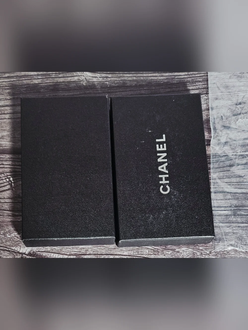 NEW Chanel Black Gift Box Set Foam Insert Booklet Bag Jewelry Wallet Storage